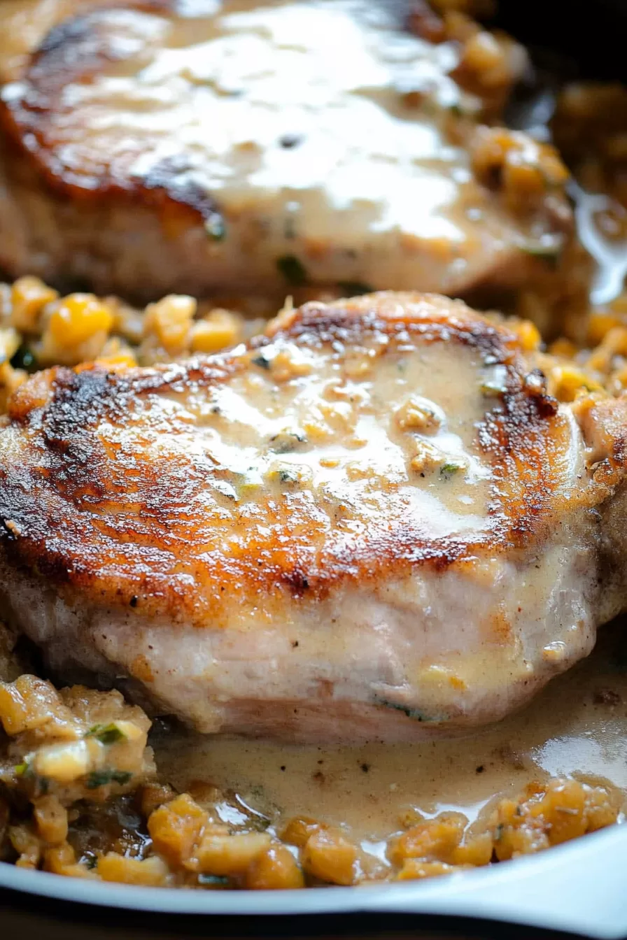 Savory Stuffed Pork Chops with Stuffing