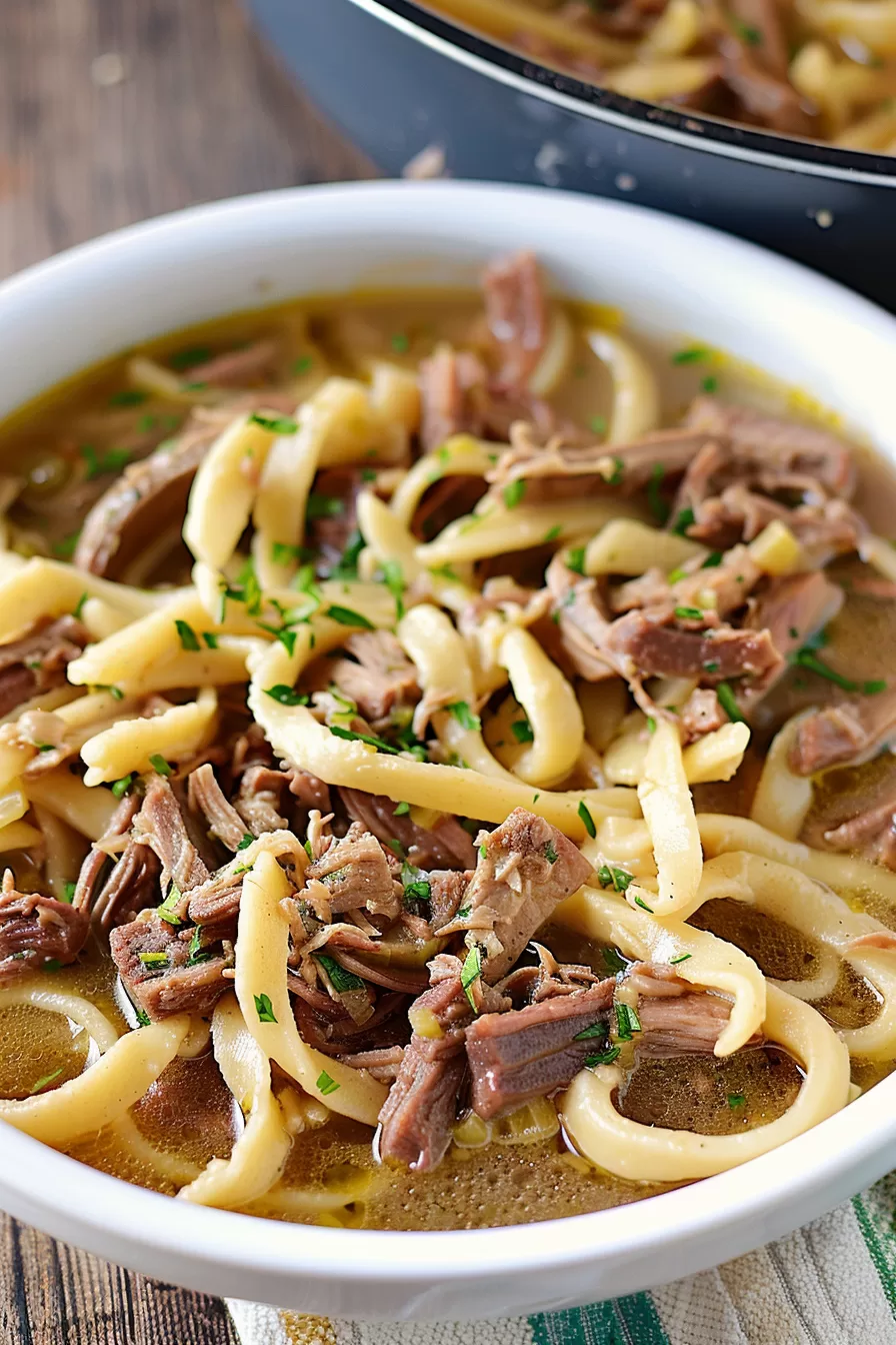 Slow Cooker Beef and Noodles Recipe