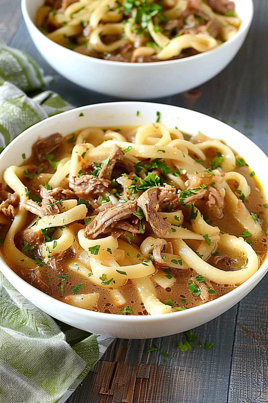 Slow Cooker Beef and Noodles Recipe