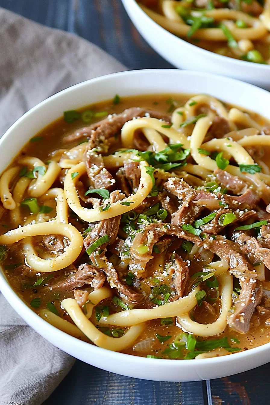 Slow Cooker Beef and Noodles Recipe