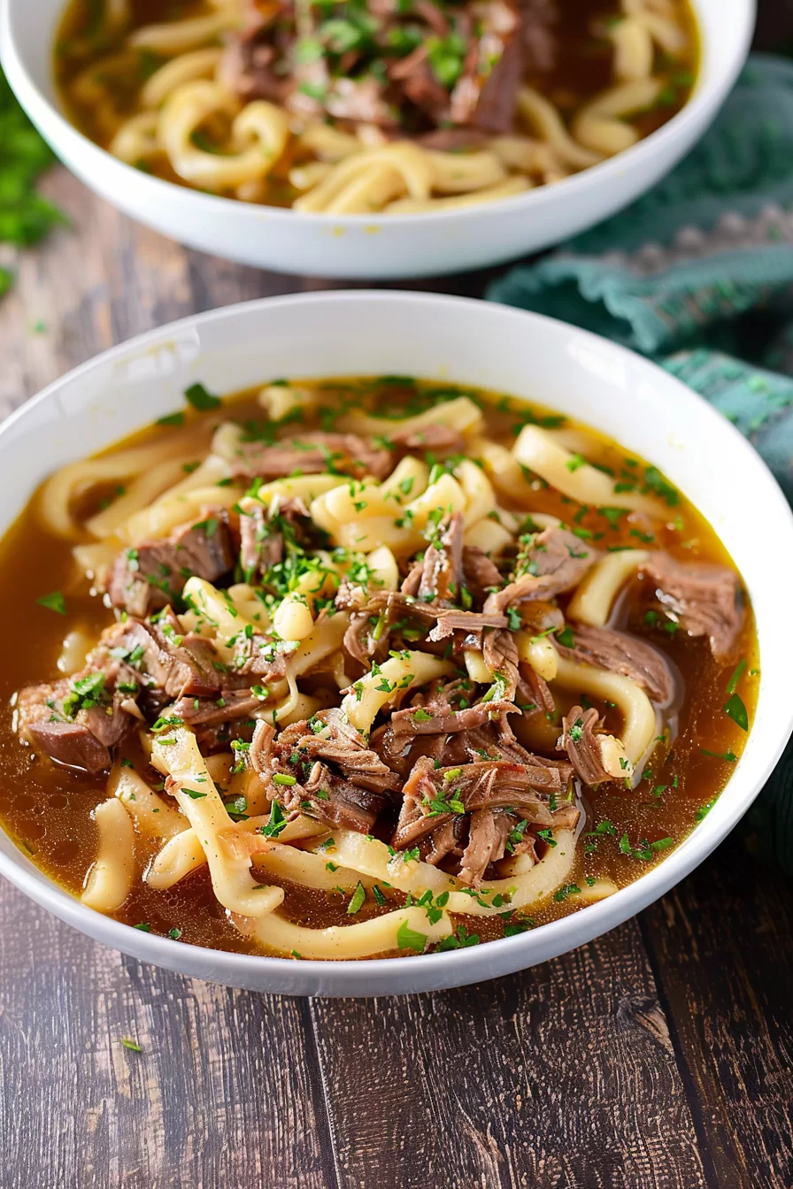 Slow Cooker Beef and Noodles Recipe