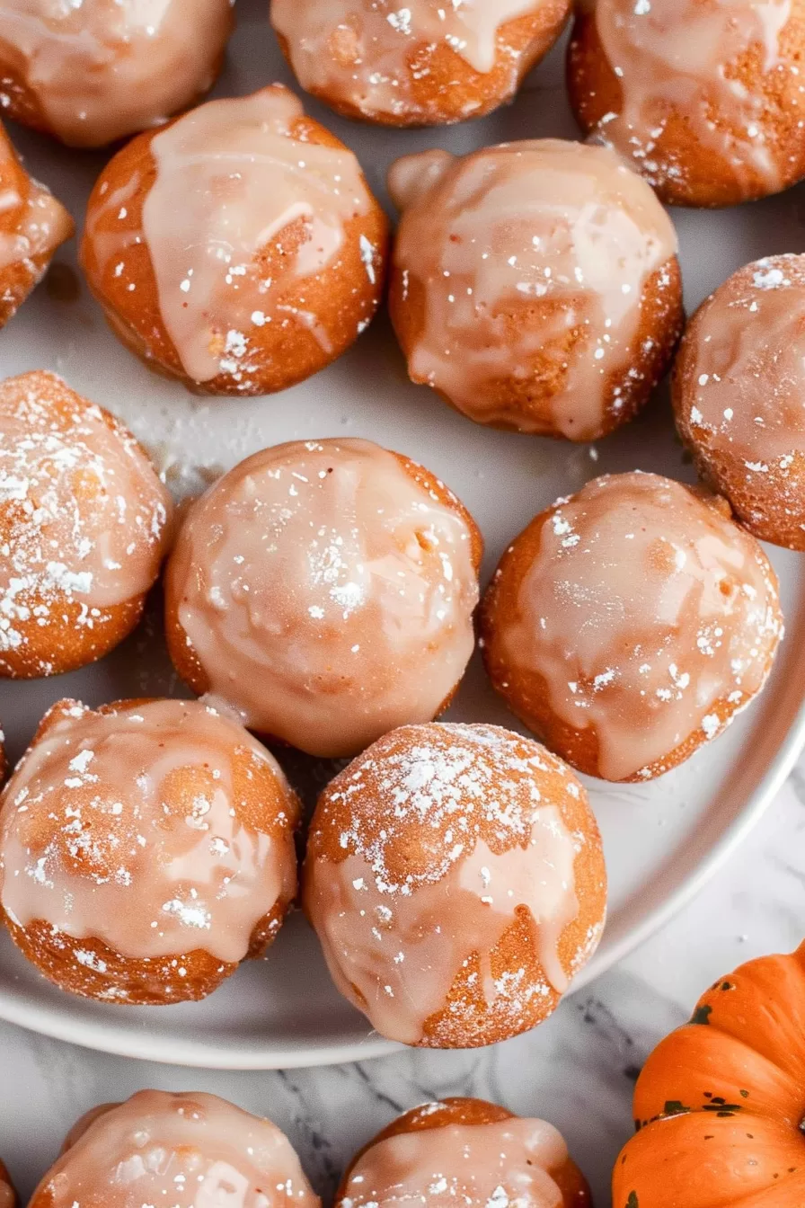 Soft Pumpkin Doughnut Holes