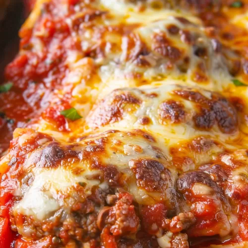 Spaghetti Stuffed Meatballs