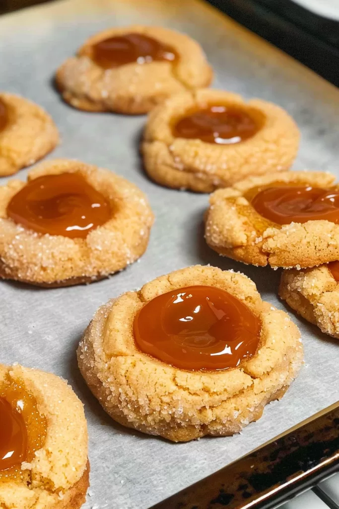 Spiced Caramel Apple Thumbprints