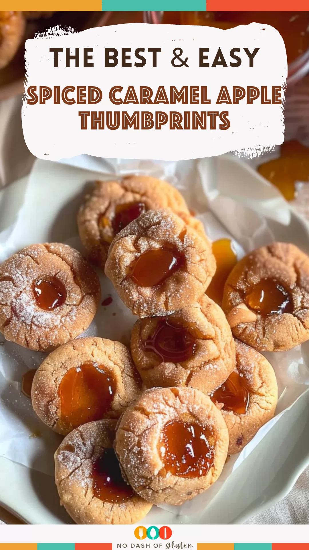 Spiced Caramel Apple Thumbprints