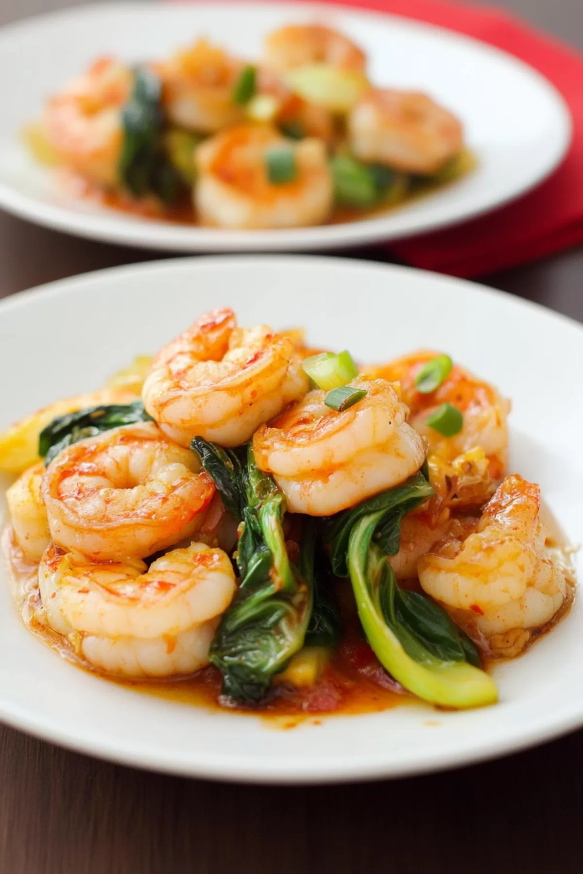 Spicy Garlic Shrimp and Bok Choy