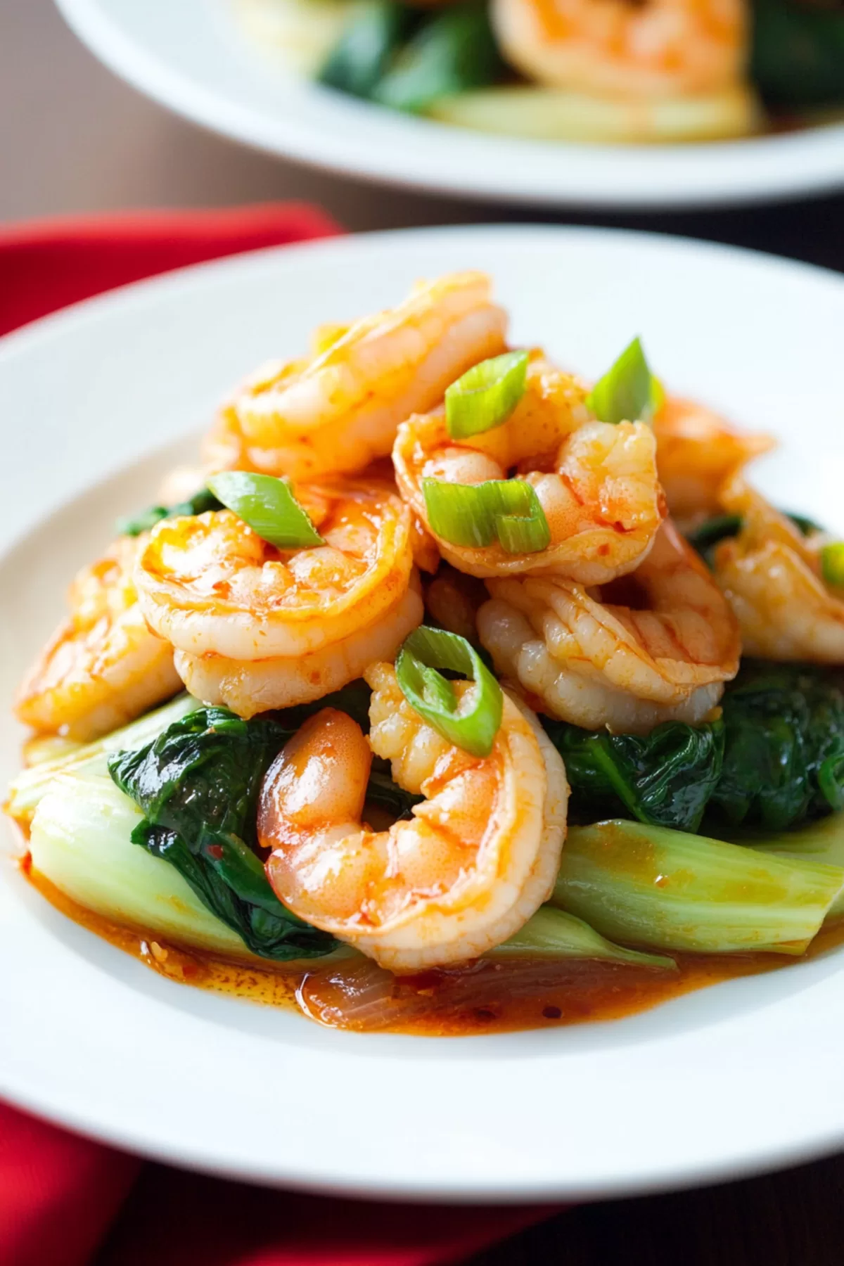 Spicy Garlic Shrimp and Bok Choy