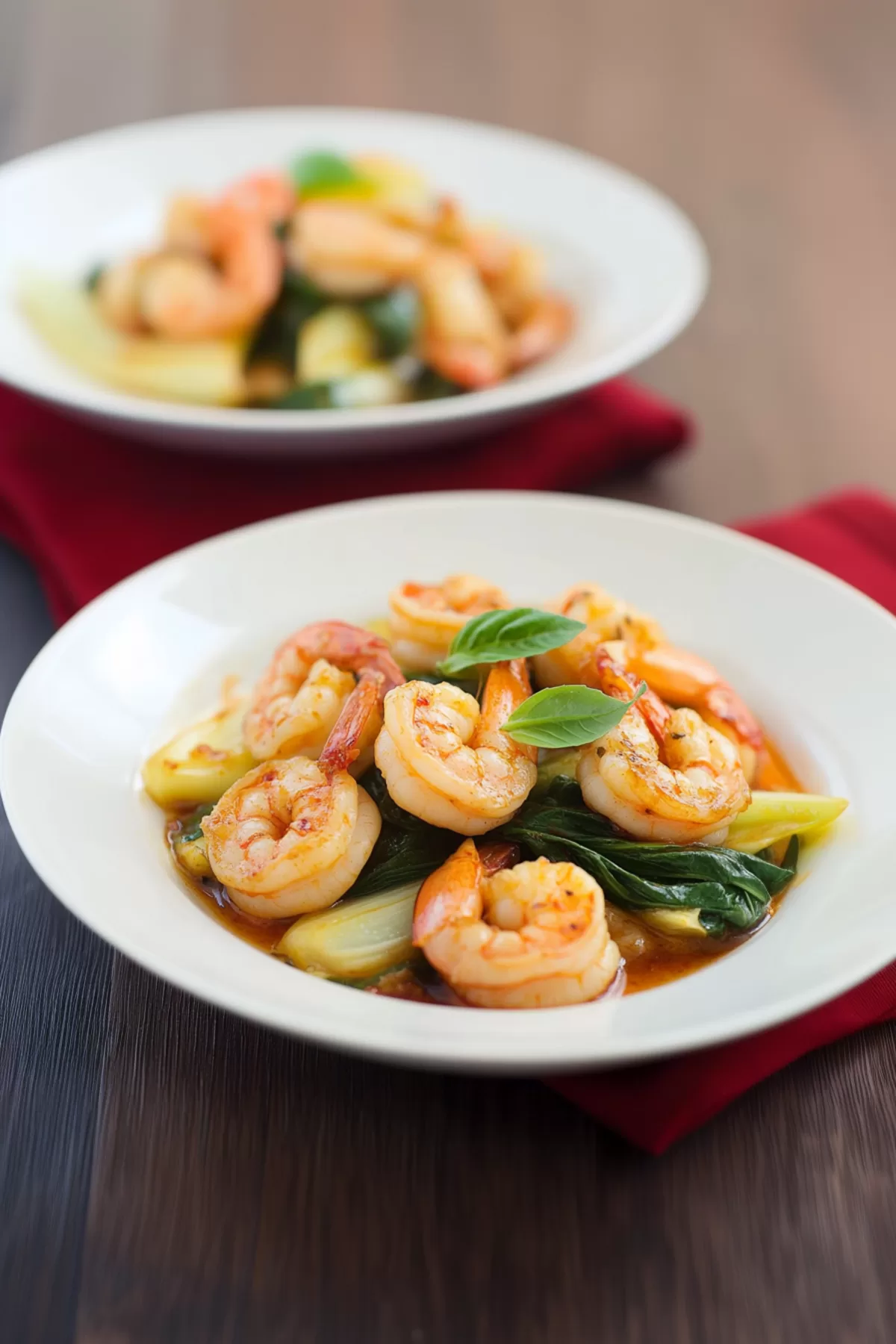 Spicy Garlic Shrimp and Bok Choy