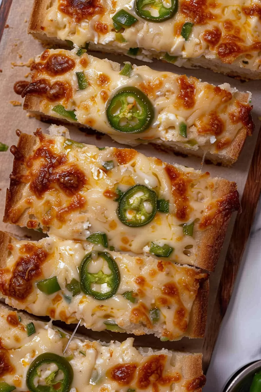 Spicy Jalapeno Popper Cheese Bread