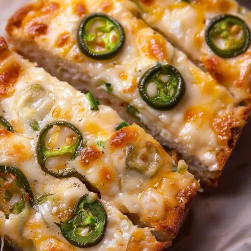 Spicy Jalapeno Popper Cheese Bread