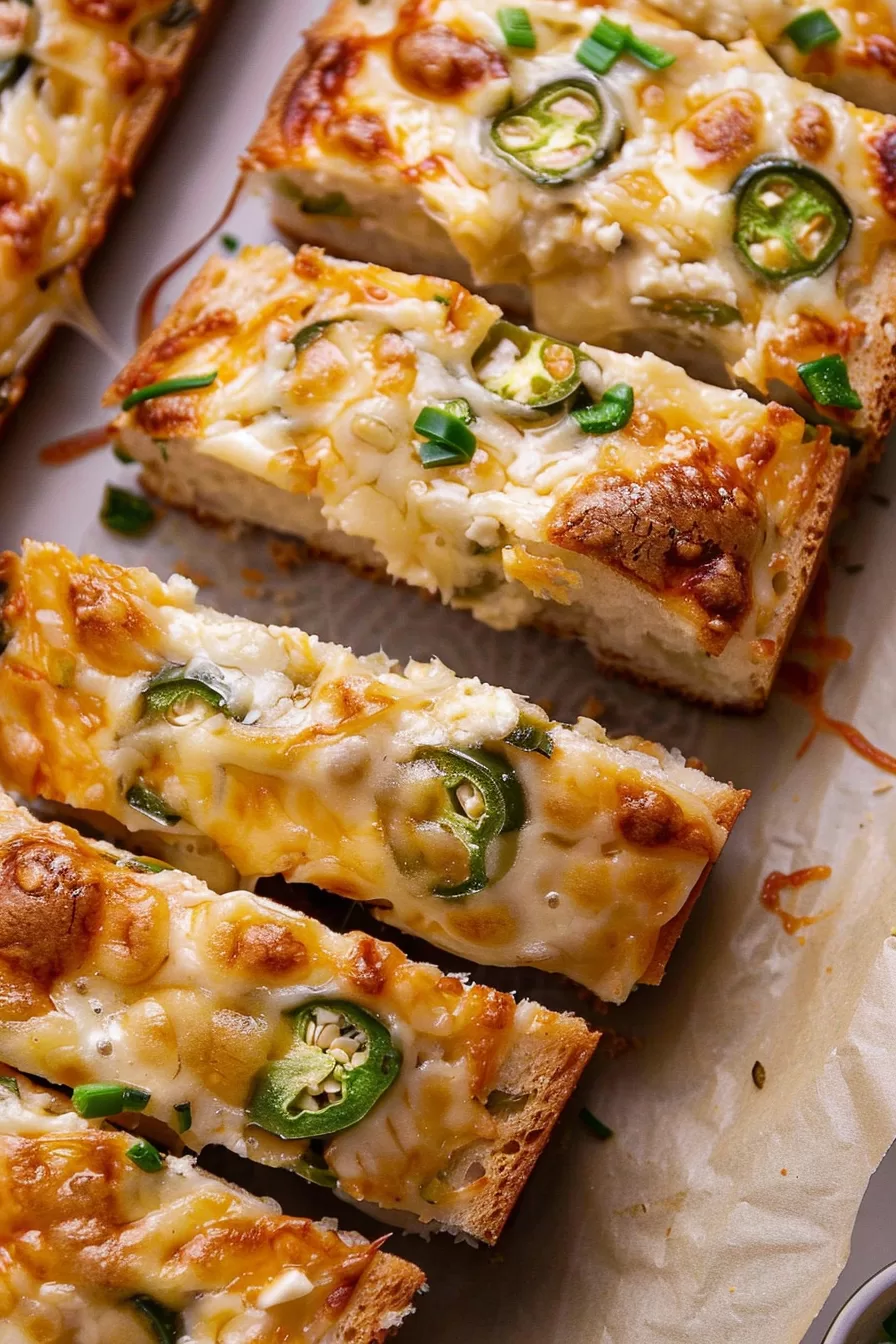 Spicy Jalapeno Popper Cheese Bread