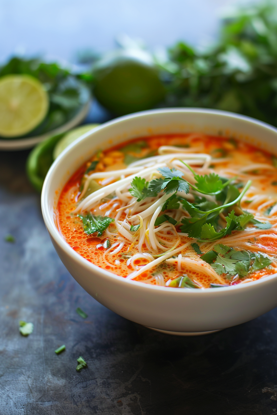 Spicy Thai Red Curry Noodle Soup