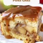 Sweet Caramel Apple Poke Cake