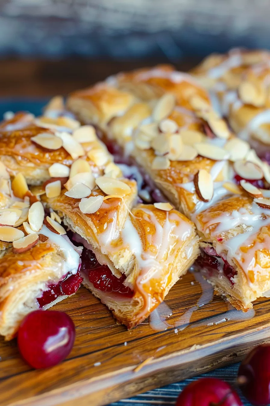 Sweet Cherry Almond Danish