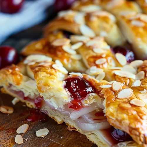 Sweet Cherry Almond Danish