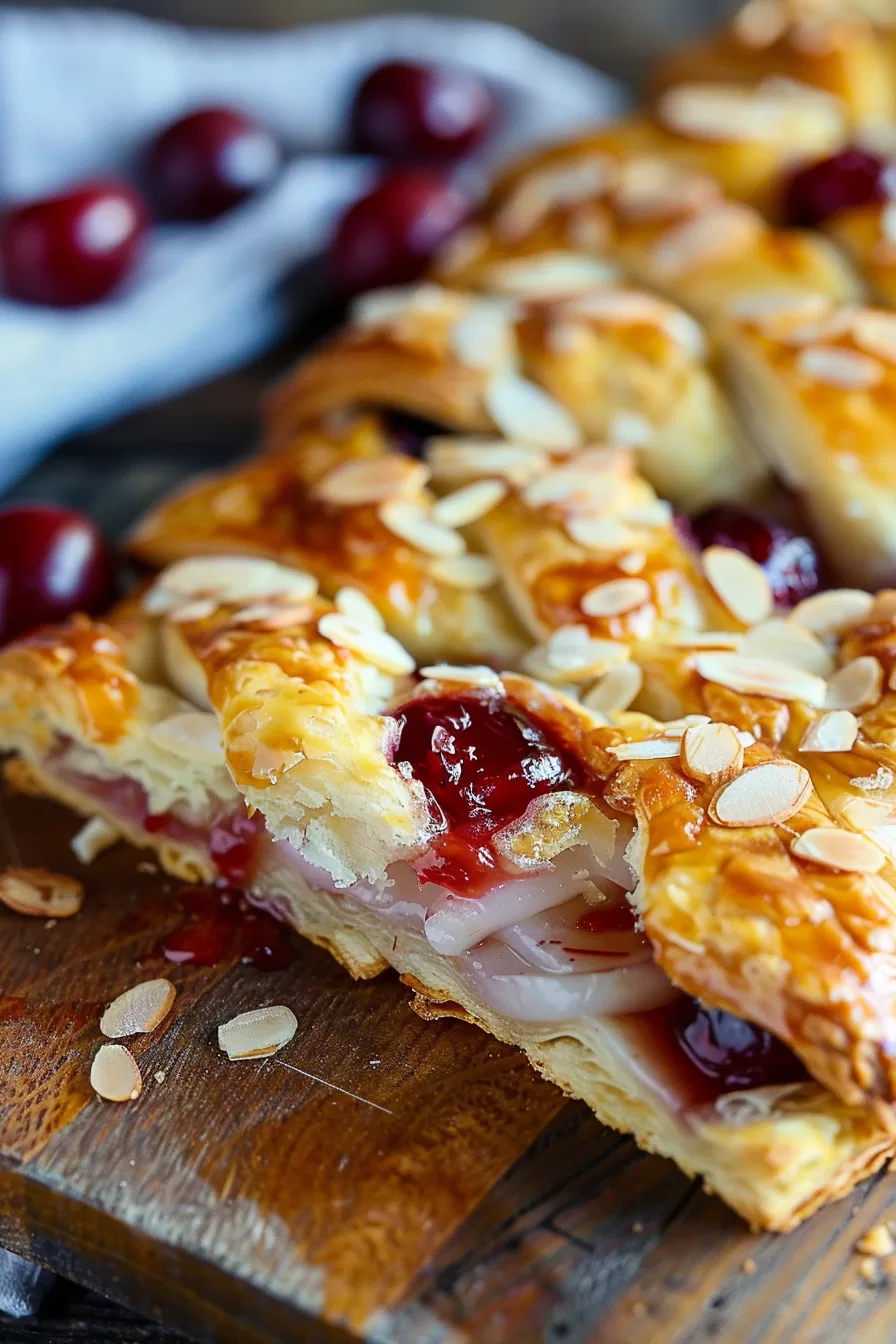 Sweet Cherry Almond Danish