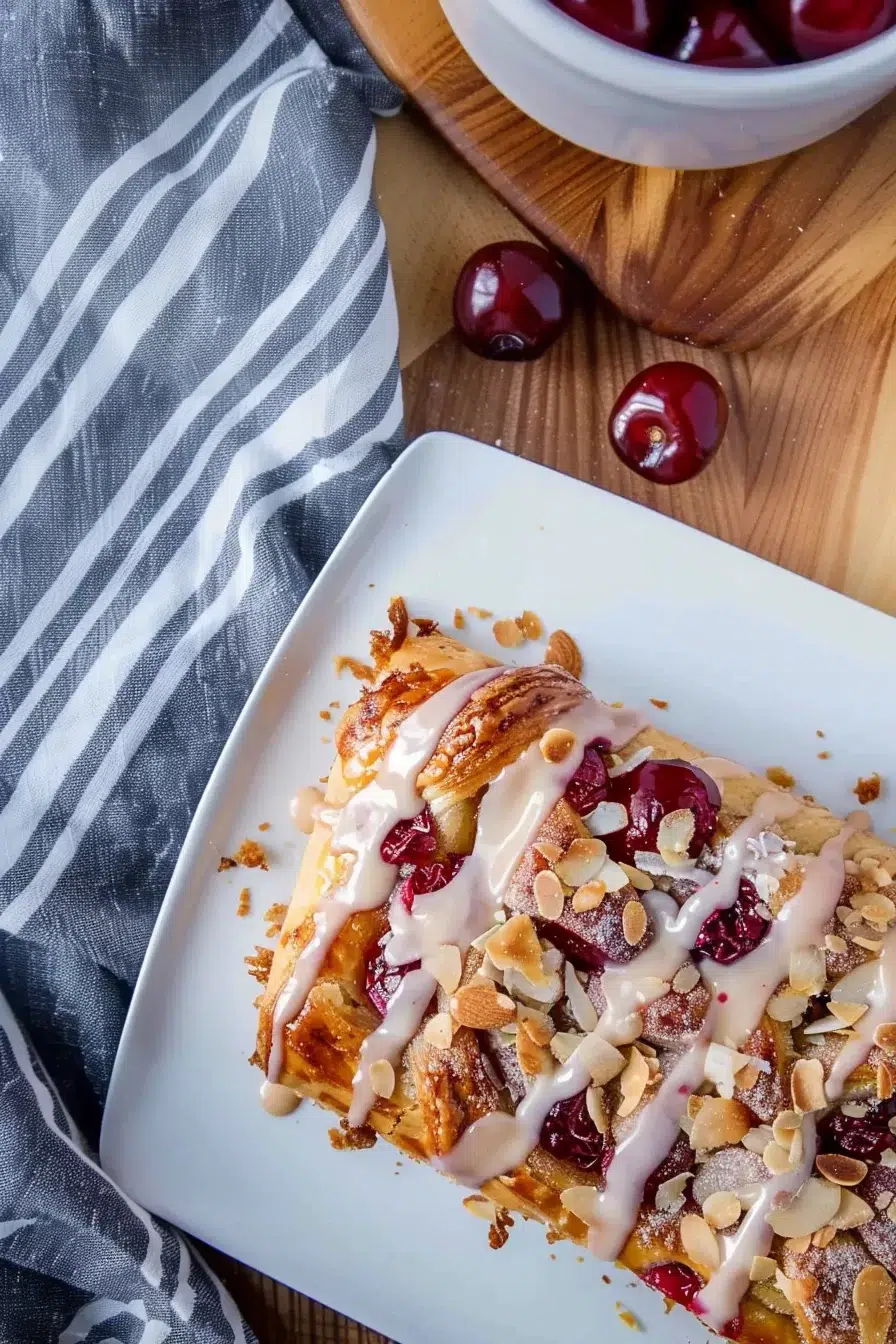 Sweet Cherry Almond Danish