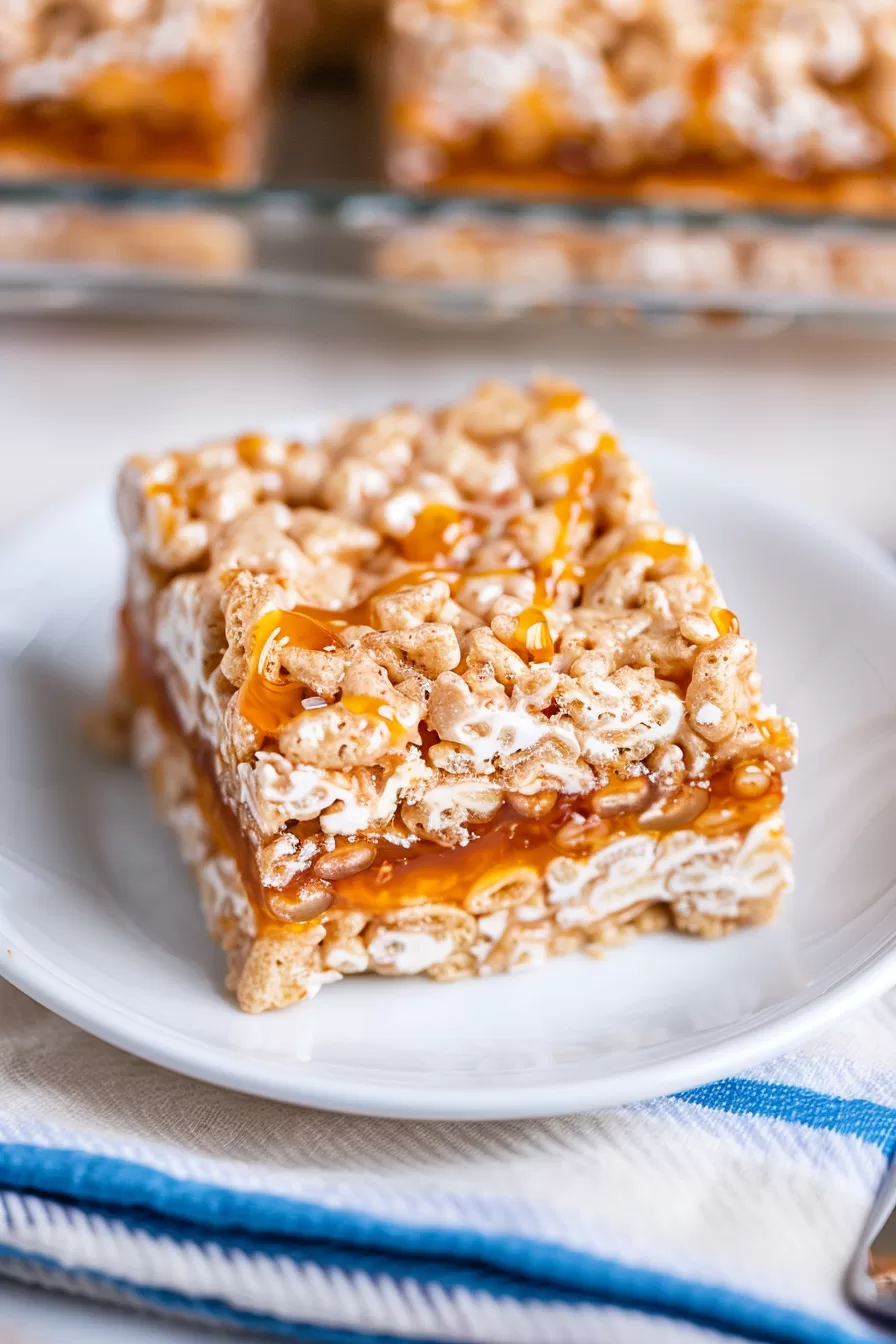 Sweet Dulce de Leche Rice Krispie Treats