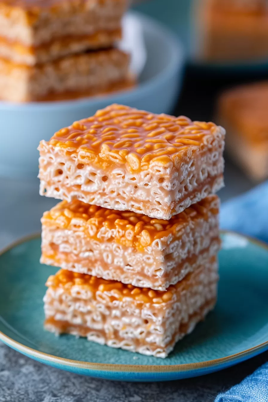 Sweet Dulce de Leche Rice Krispie Treats