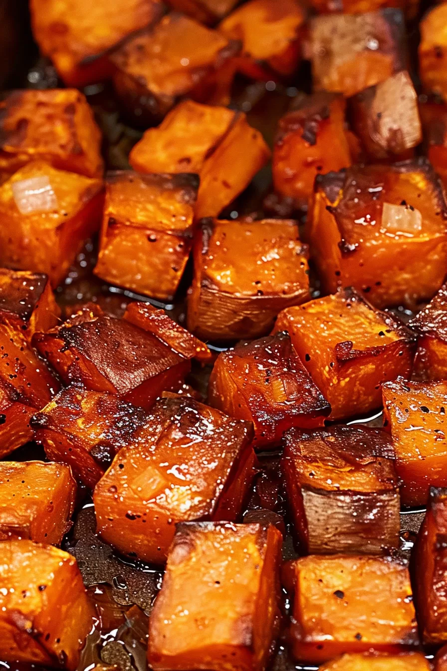 Sweet and Savory Honey Roasted Sweet Potatoes