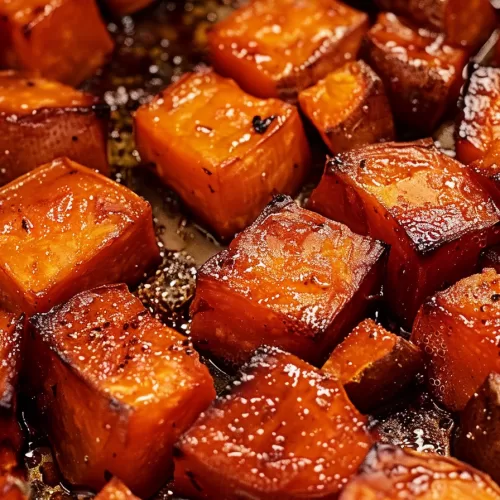 Sweet and Savory Honey Roasted Sweet Potatoes