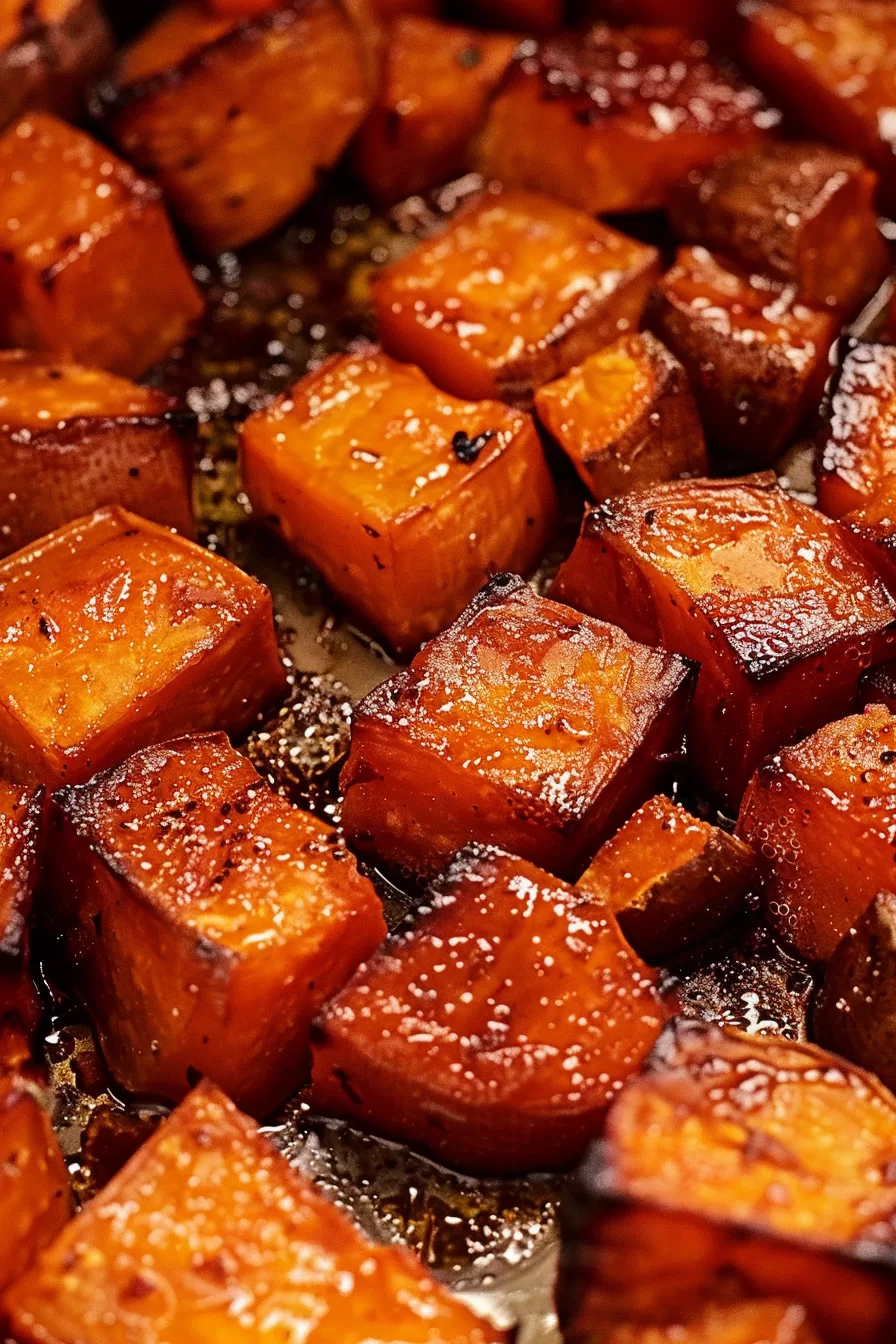 Sweet and Savory Honey Roasted Sweet Potatoes