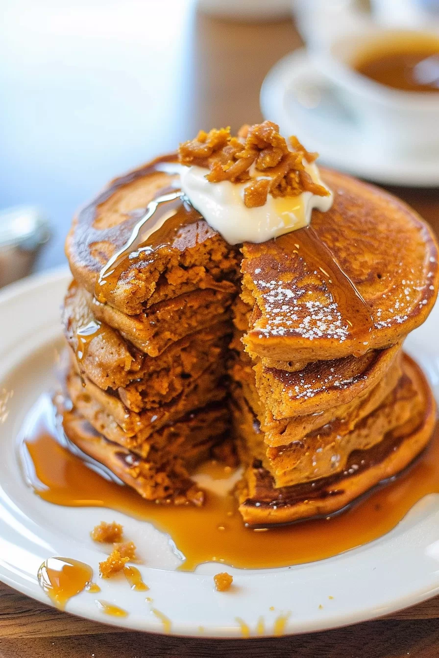 Sweet and Spiced Pumpkin Pancakes