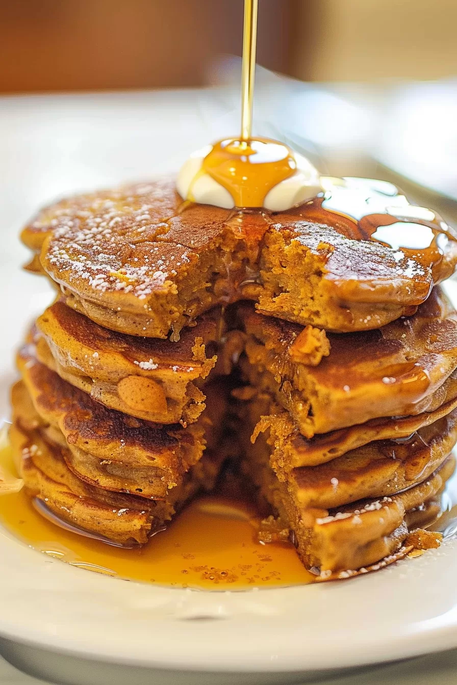 Sweet and Spiced Pumpkin Pancakes