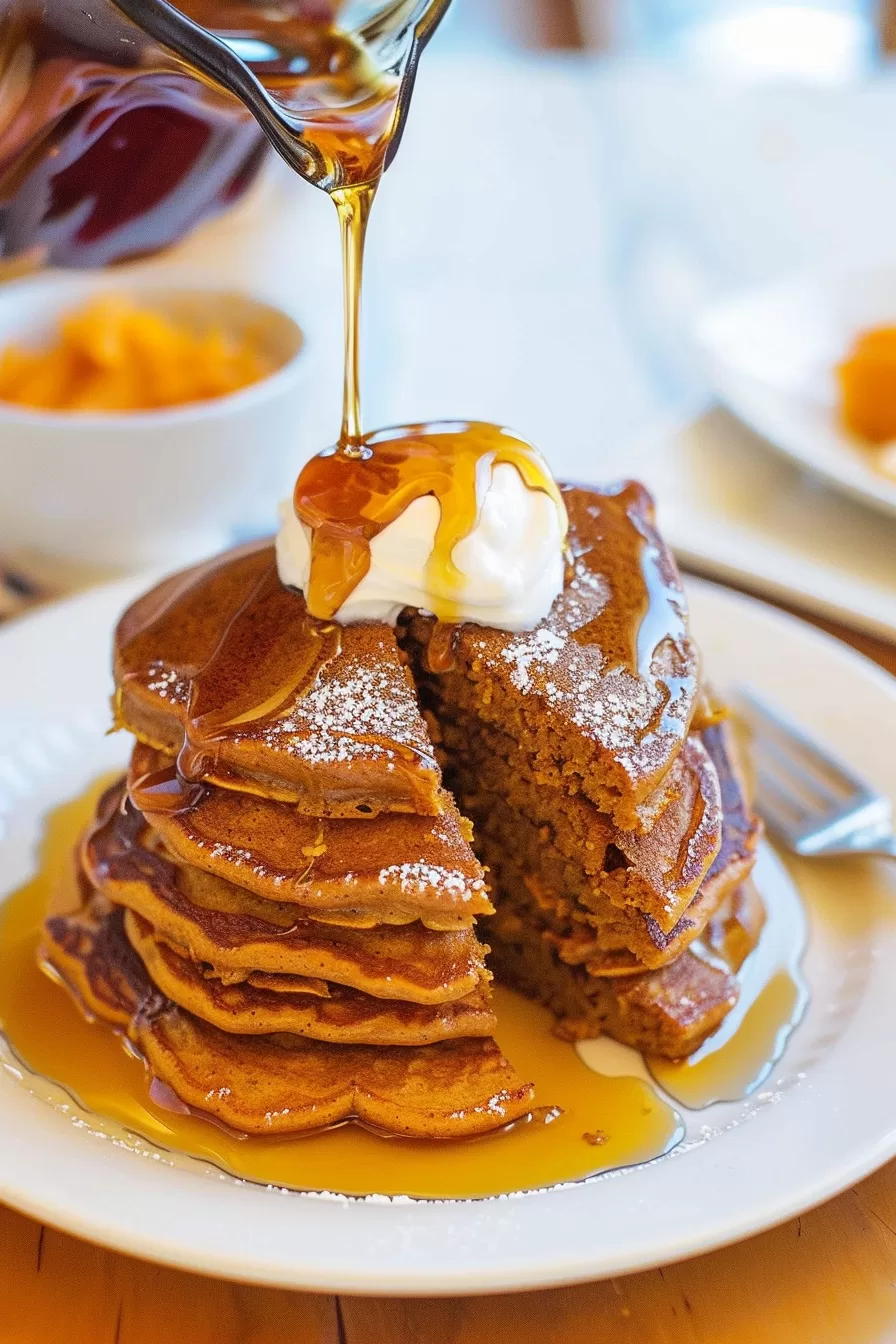 Sweet and Spiced Pumpkin Pancakes