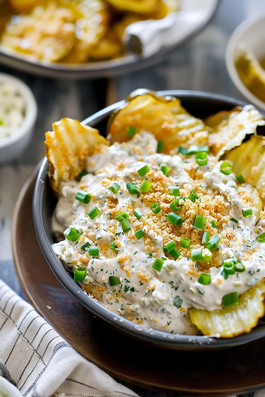 Tangy Fried Pickle Ranch Dip