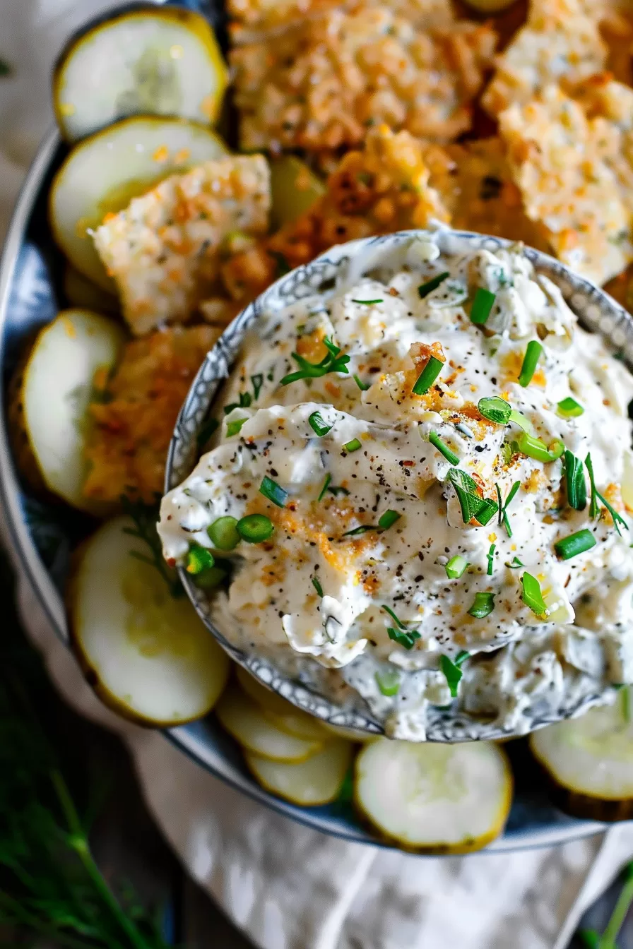 Tangy Fried Pickle Ranch Dip