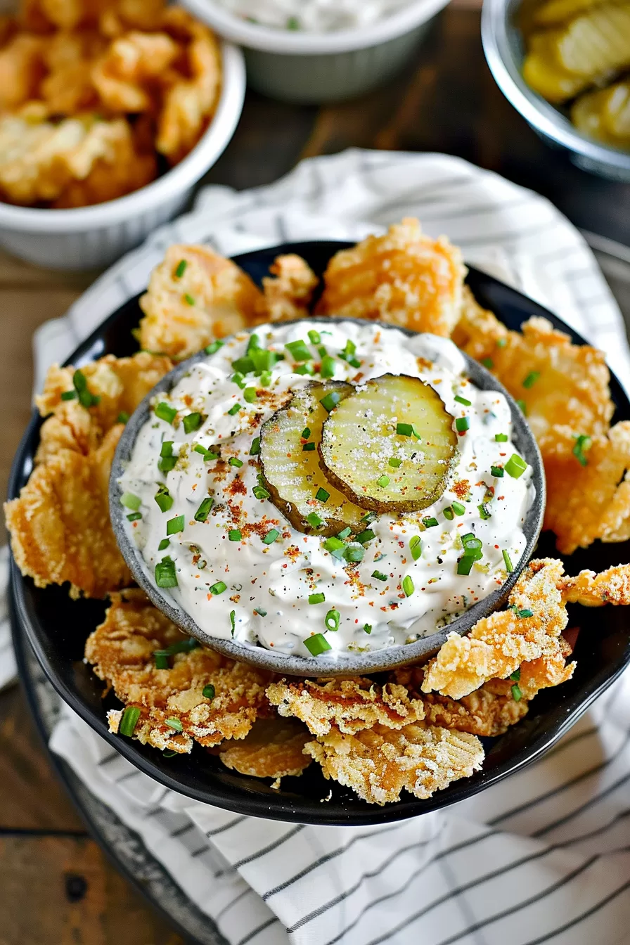 Tangy Fried Pickle Ranch Dip