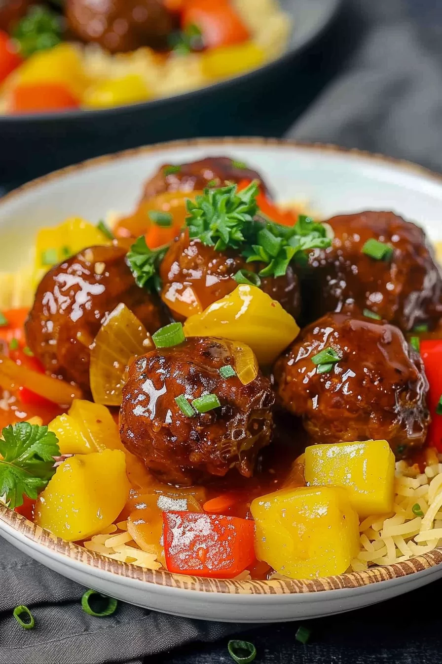 Tangy Sweet and Sour Meatballs