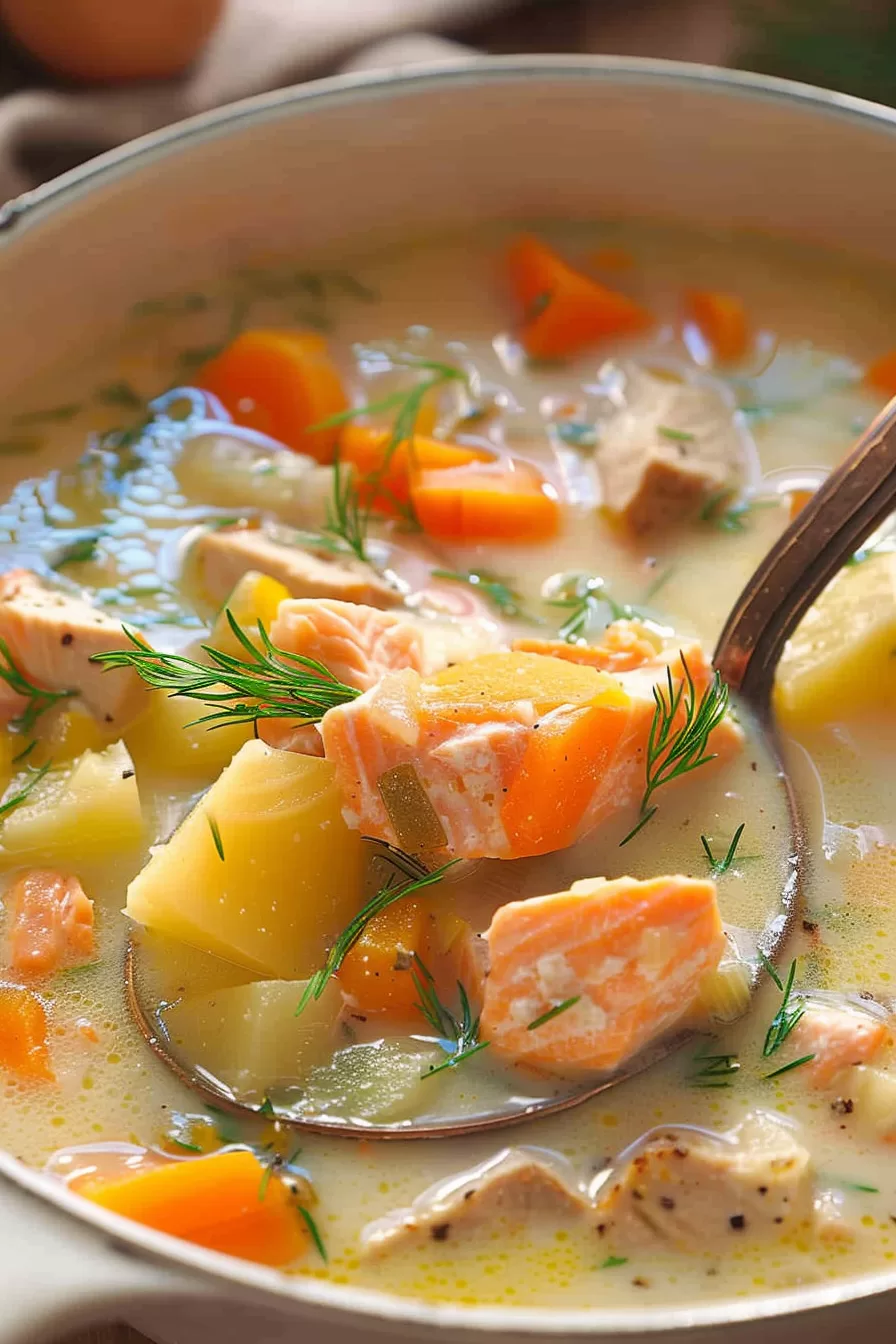 Traditional Finnish Salmon Chowder