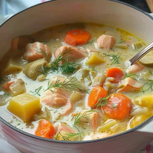 Traditional Finnish Salmon Chowder