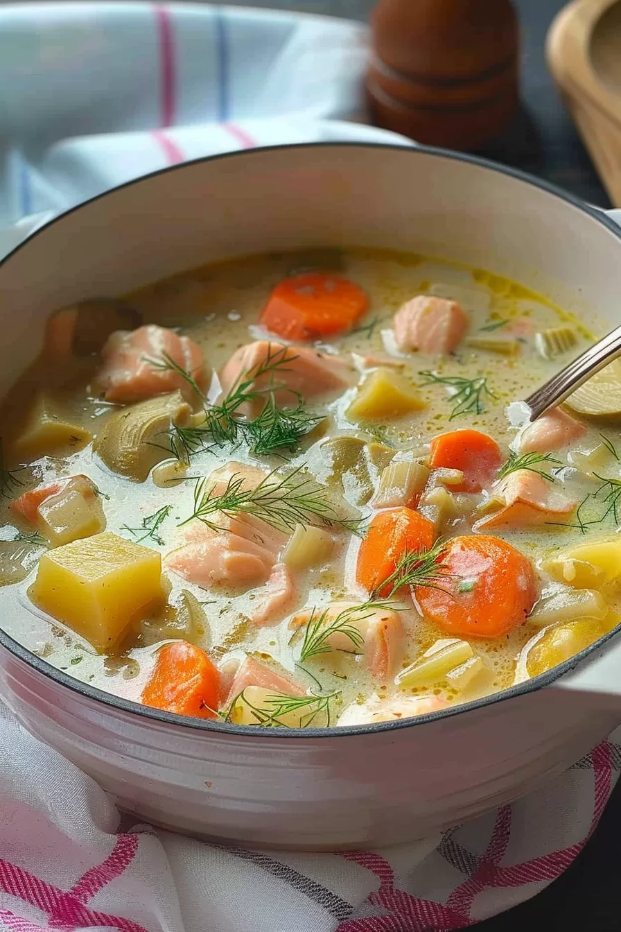 Traditional Finnish Salmon Chowder