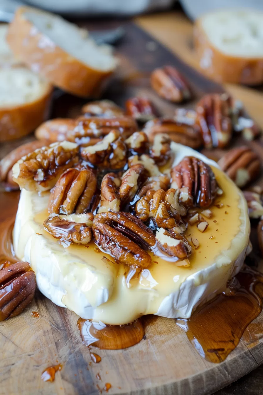 Warm Maple Pecan Brie Appetizer