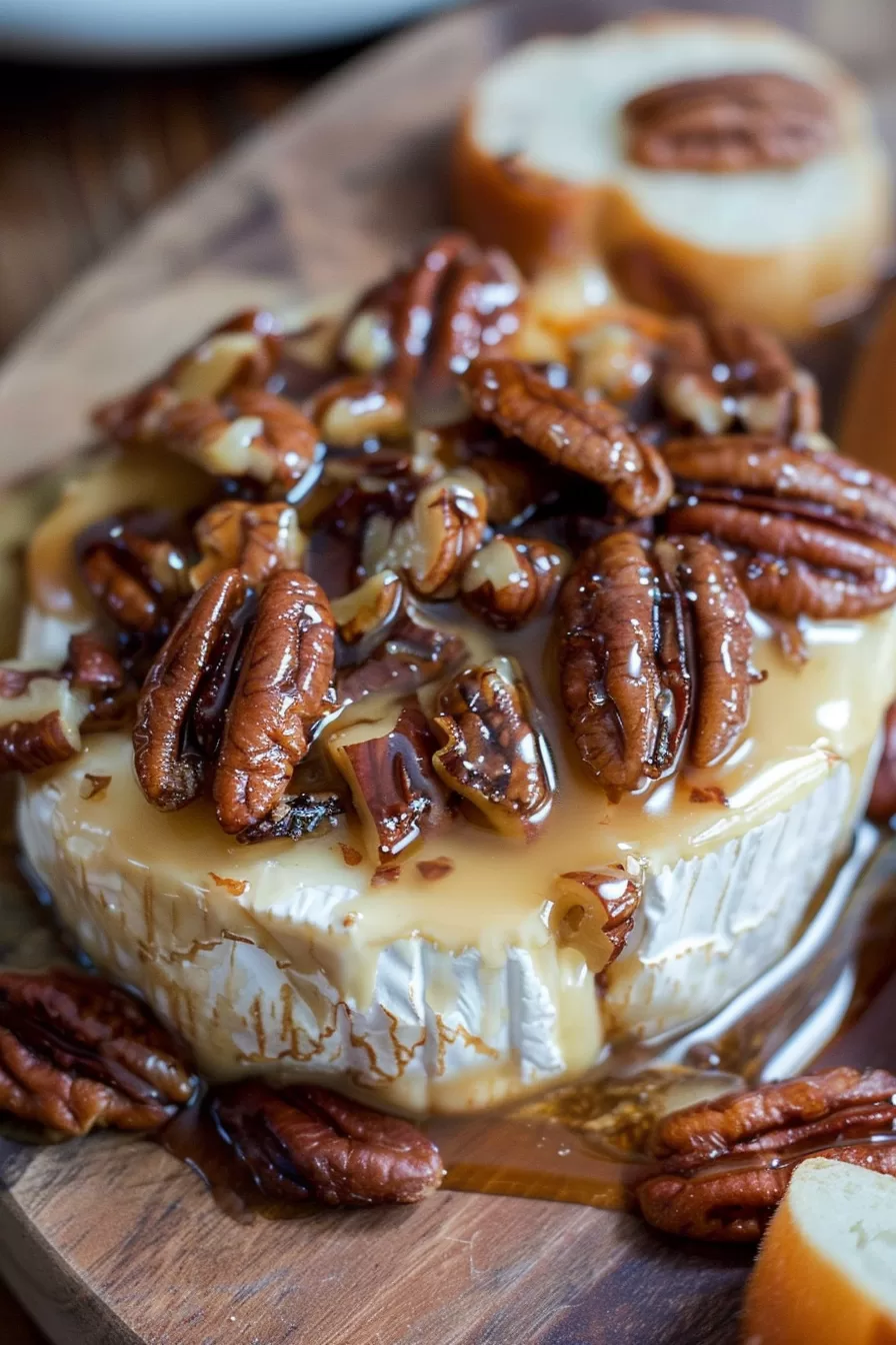 Warm Maple Pecan Brie Appetizer