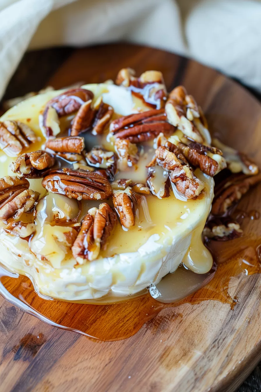 Warm Maple Pecan Brie Appetizer