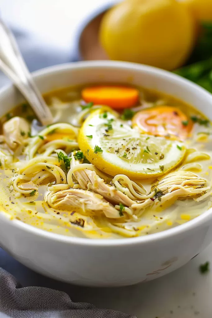 Zesty Lemon Chicken Soup