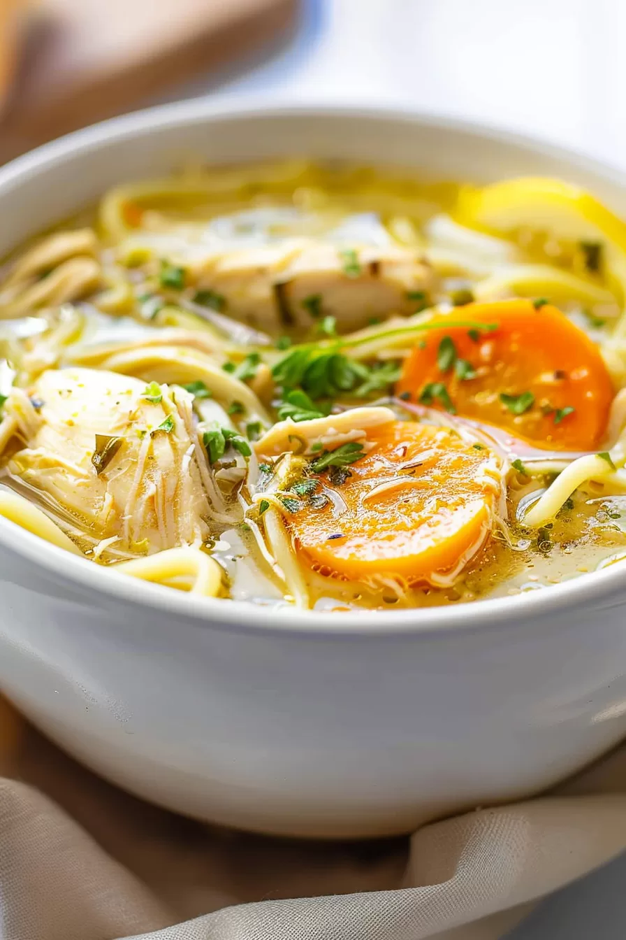 Zesty Lemon Chicken Soup