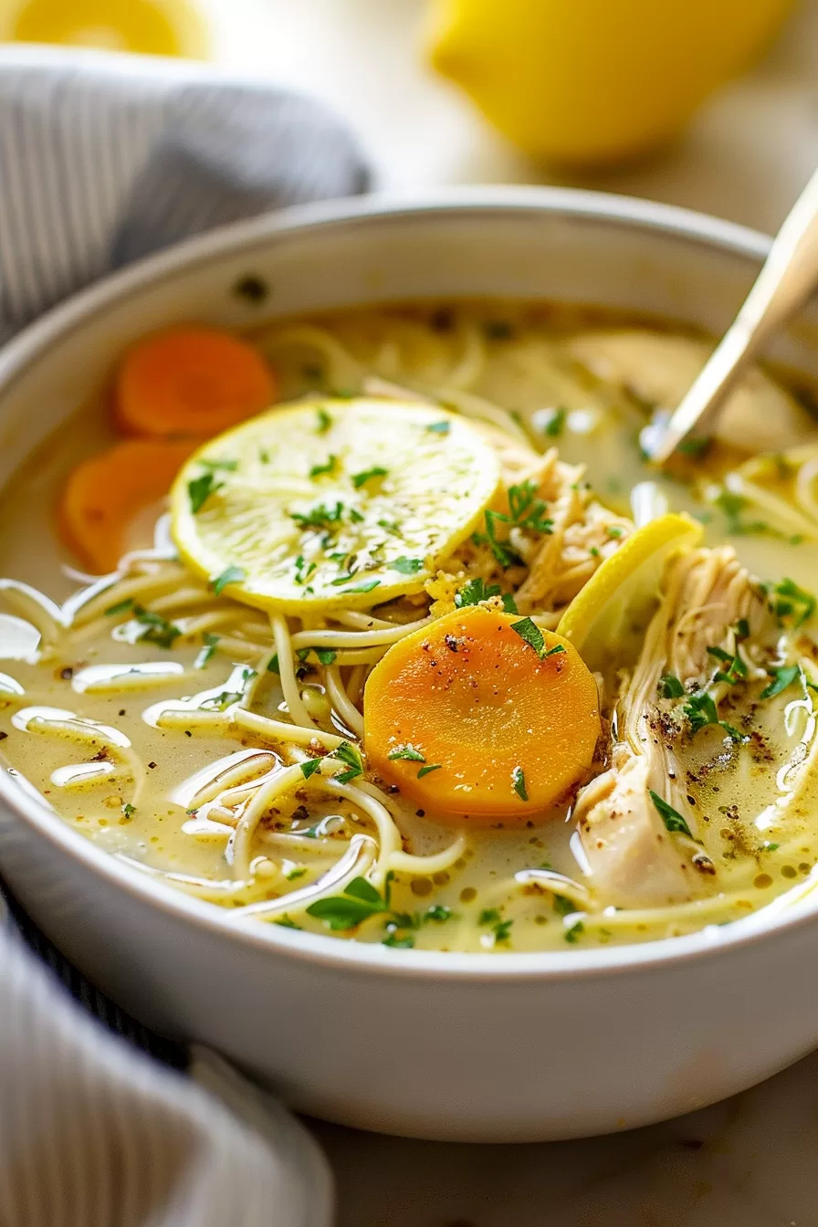 Zesty Lemon Chicken Soup