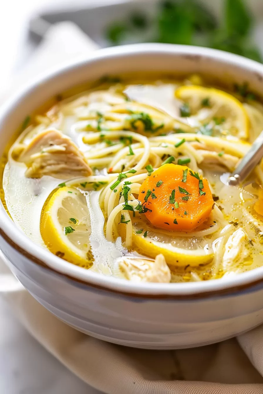 Zesty Lemon Chicken Soup