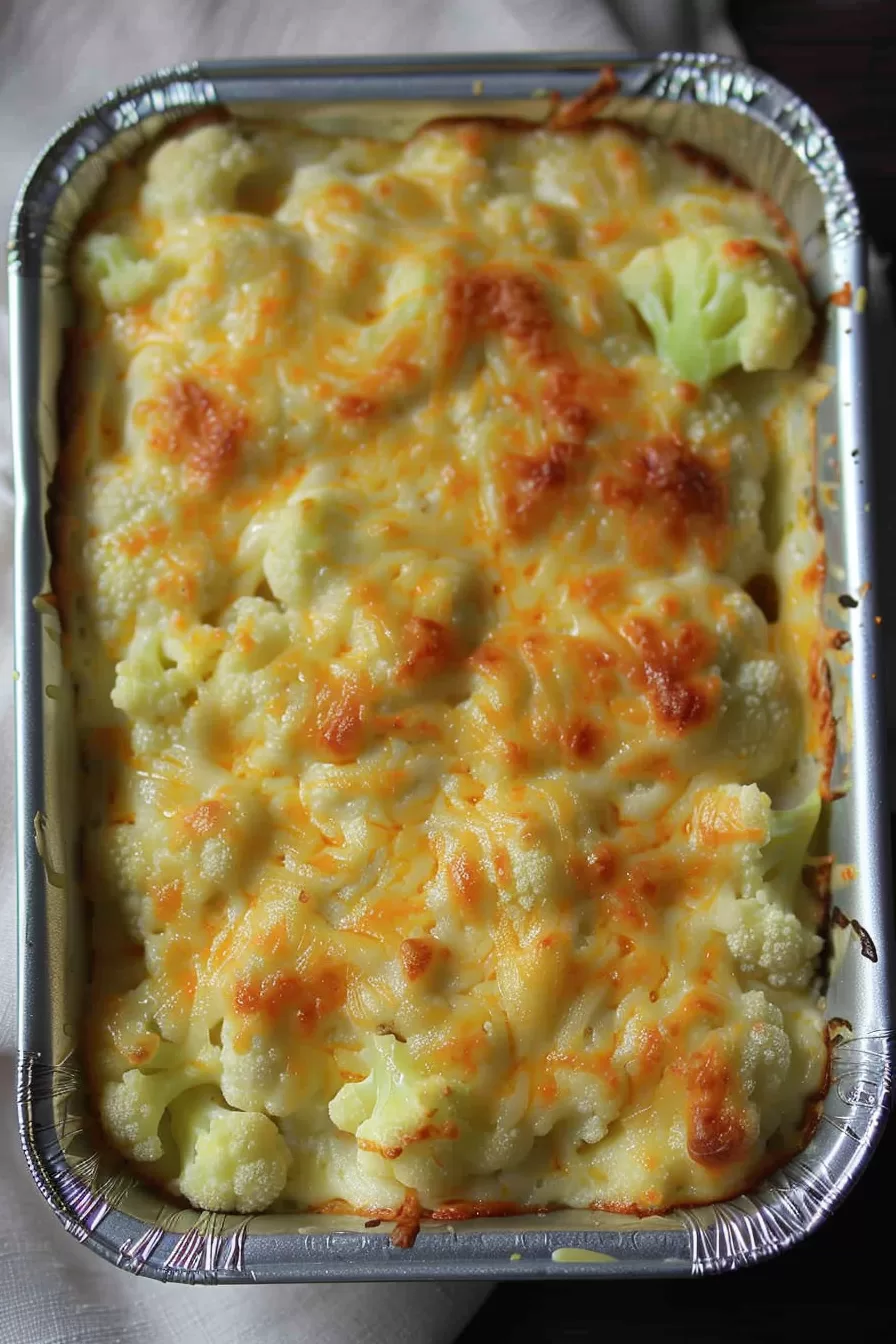 Baked Cheesy Cauliflower Casserole