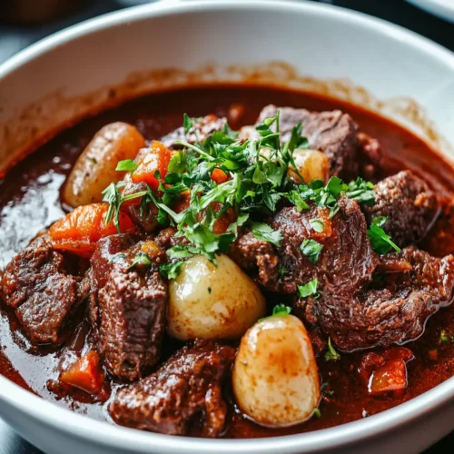 Tender meat and vegetables simmered to perfection in a flavorful broth.