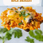 Cheesy Enchilada Rice Skillet