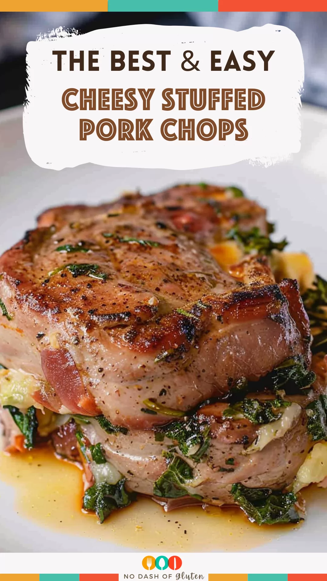 Cheesy Stuffed Pork Chops