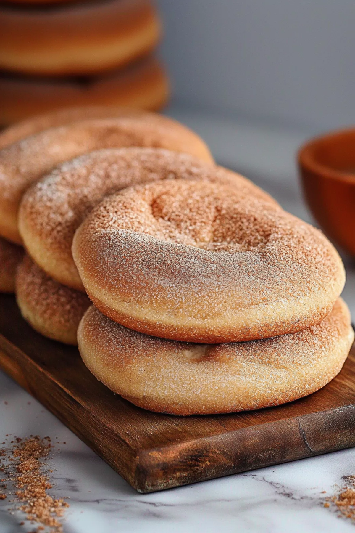 Close-up of churro cookies with a rich cream filling, perfect for dessert lovers.