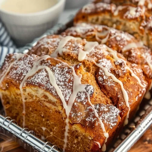 Golden-brown bread with a cinnamon filling, ready to enjoy.