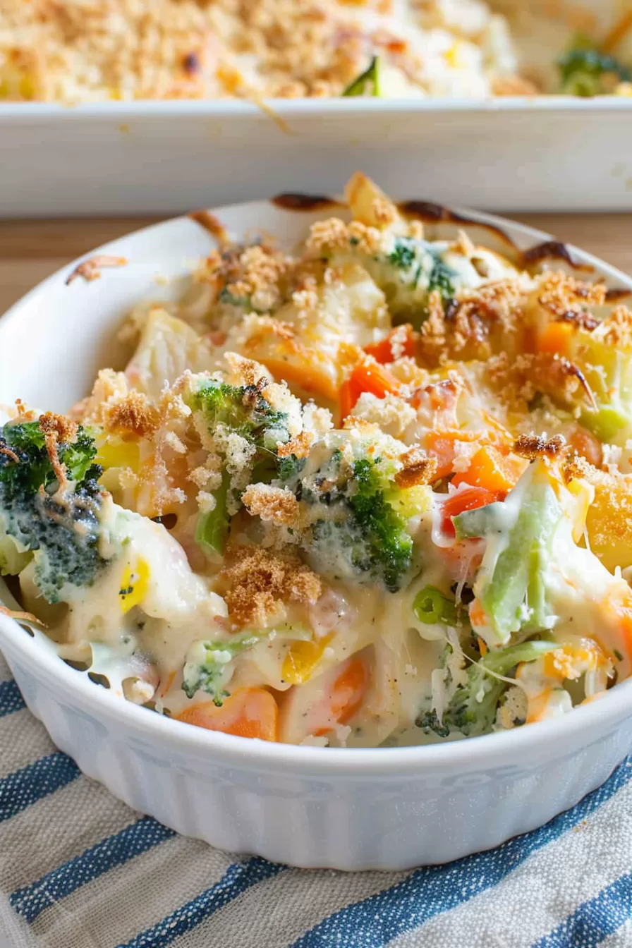 Comforting Creamy Veggie Casserole